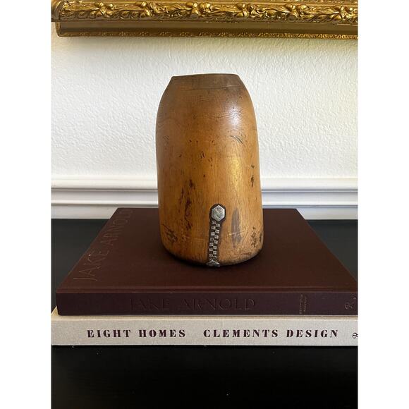 Vintage African Tutsi Wooden Vase - Picture 1 of 8